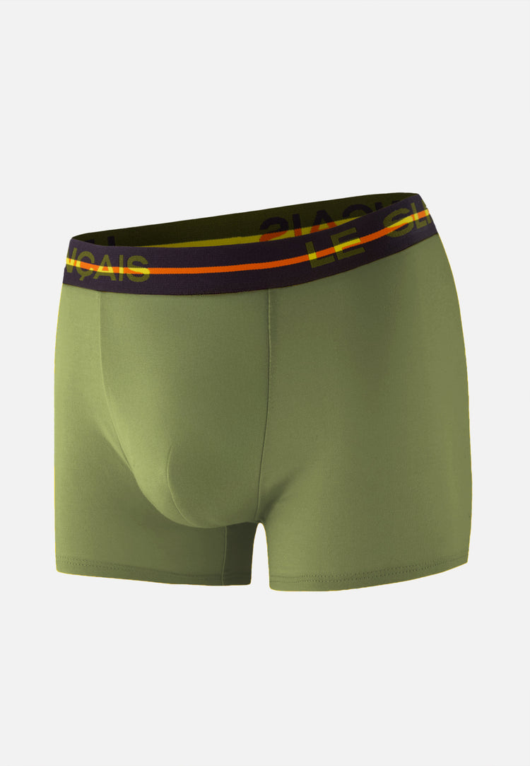 Boxer vert en coton - Redoutable Kaki Veronese - Le Slip Français - 1