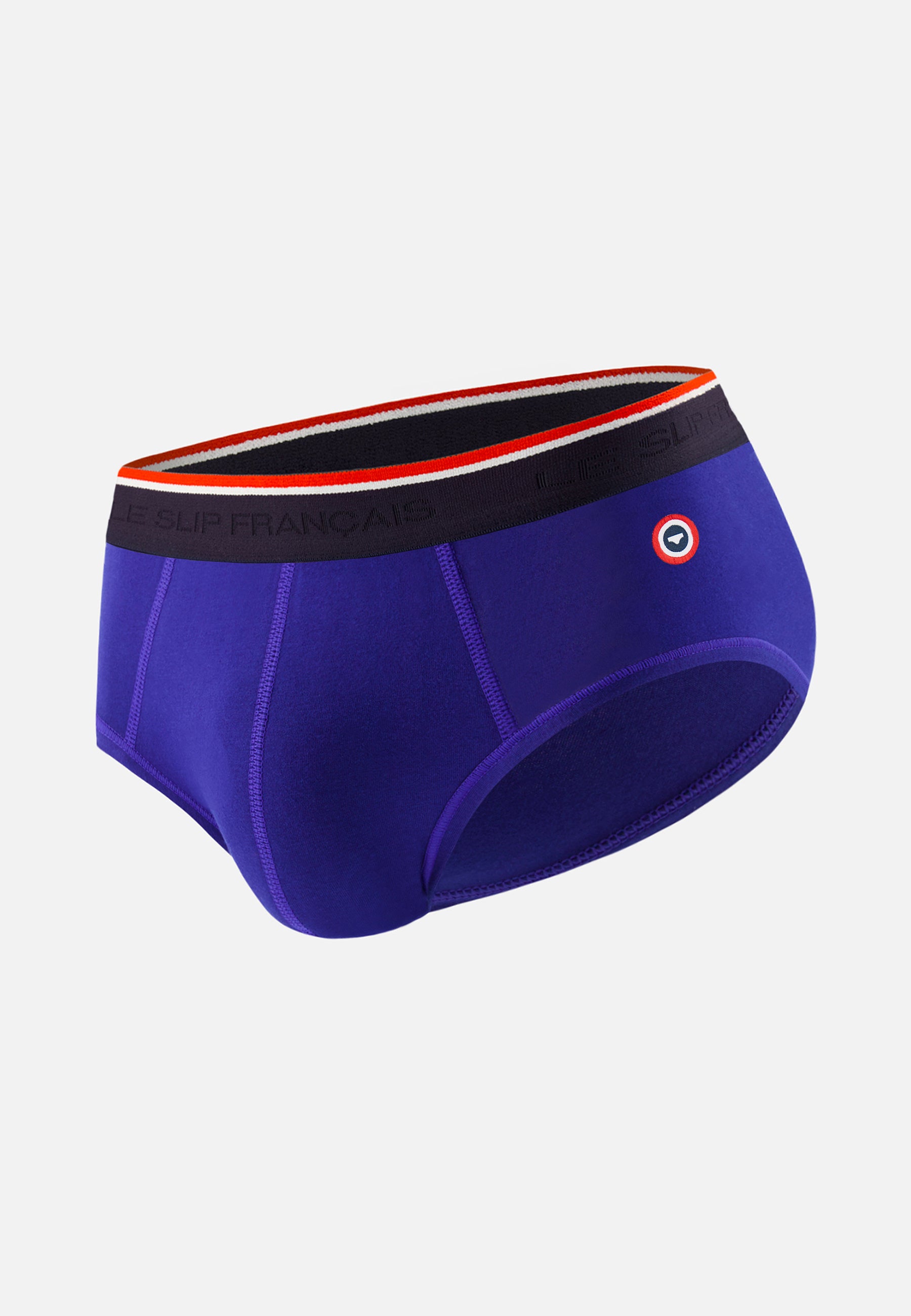 Slip bleu en coton avec cocarde - Terrible Indigo - Le Slip Français -  1