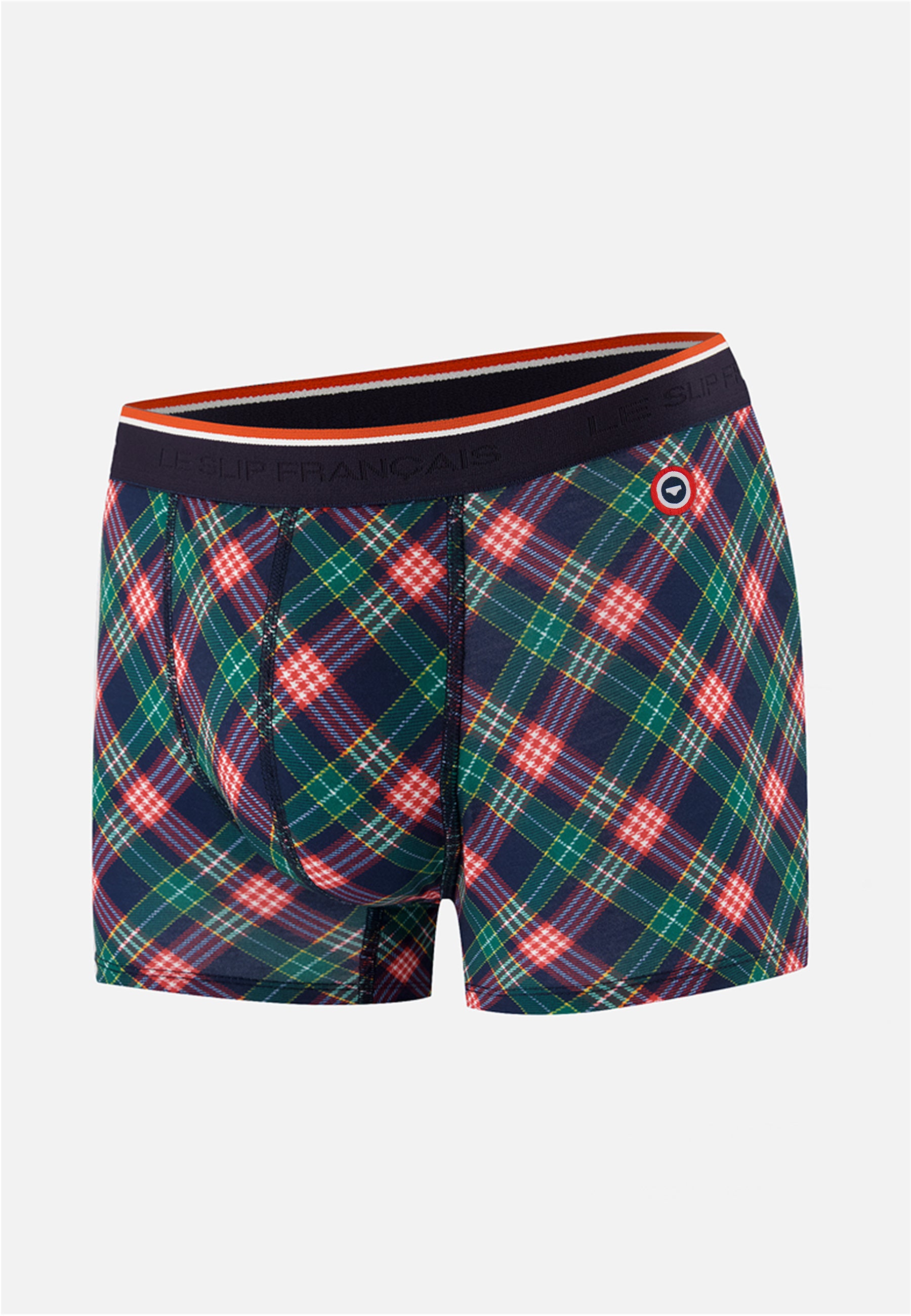 Boxer vert sapin imprimé carreaux tartan - Marius Carreaux Vert Sapin - Le Slip Français -  1