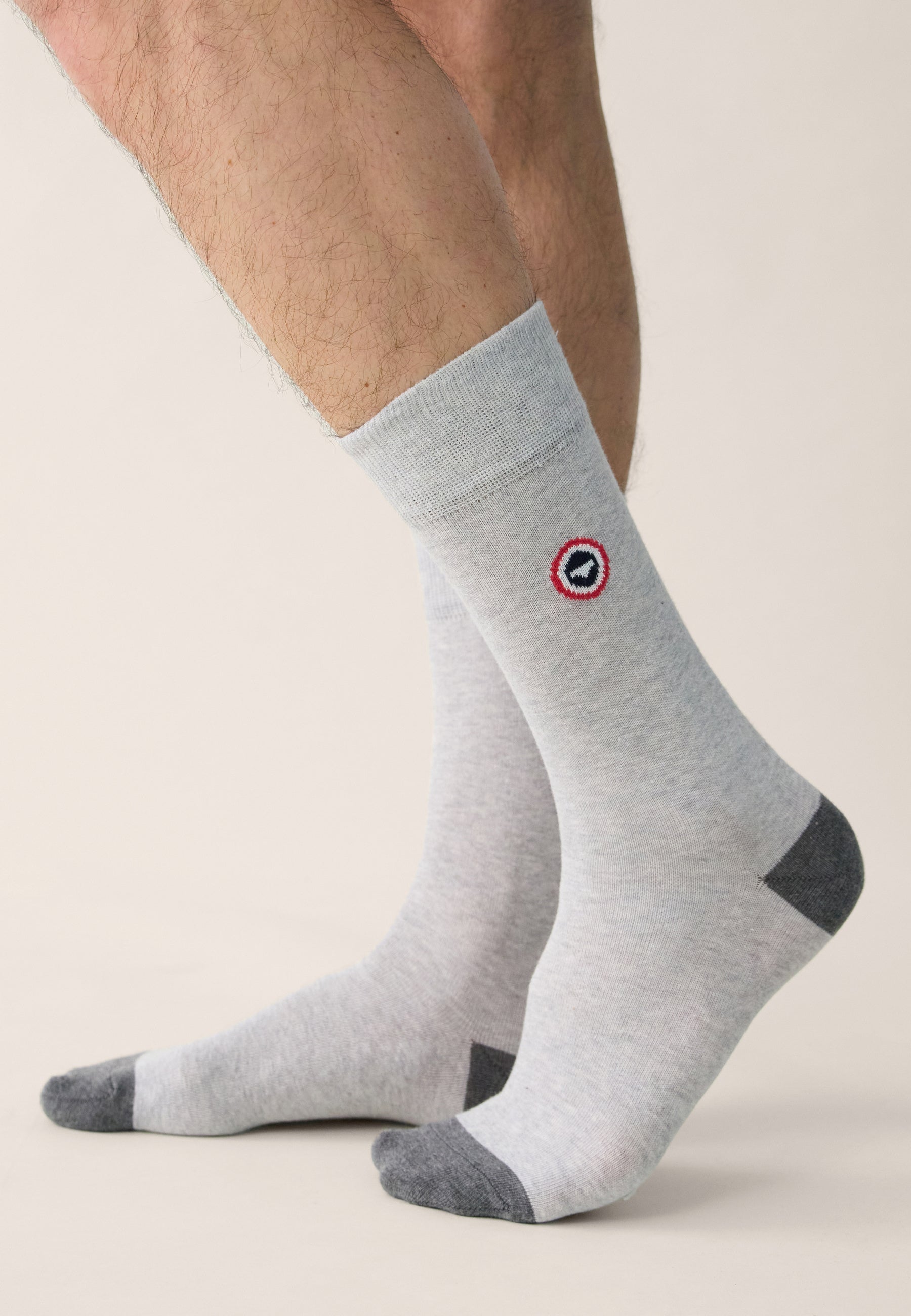 Chaussettes mi-hautes en coton - Robuste Gris Anthracite - Le Slip Français -  2