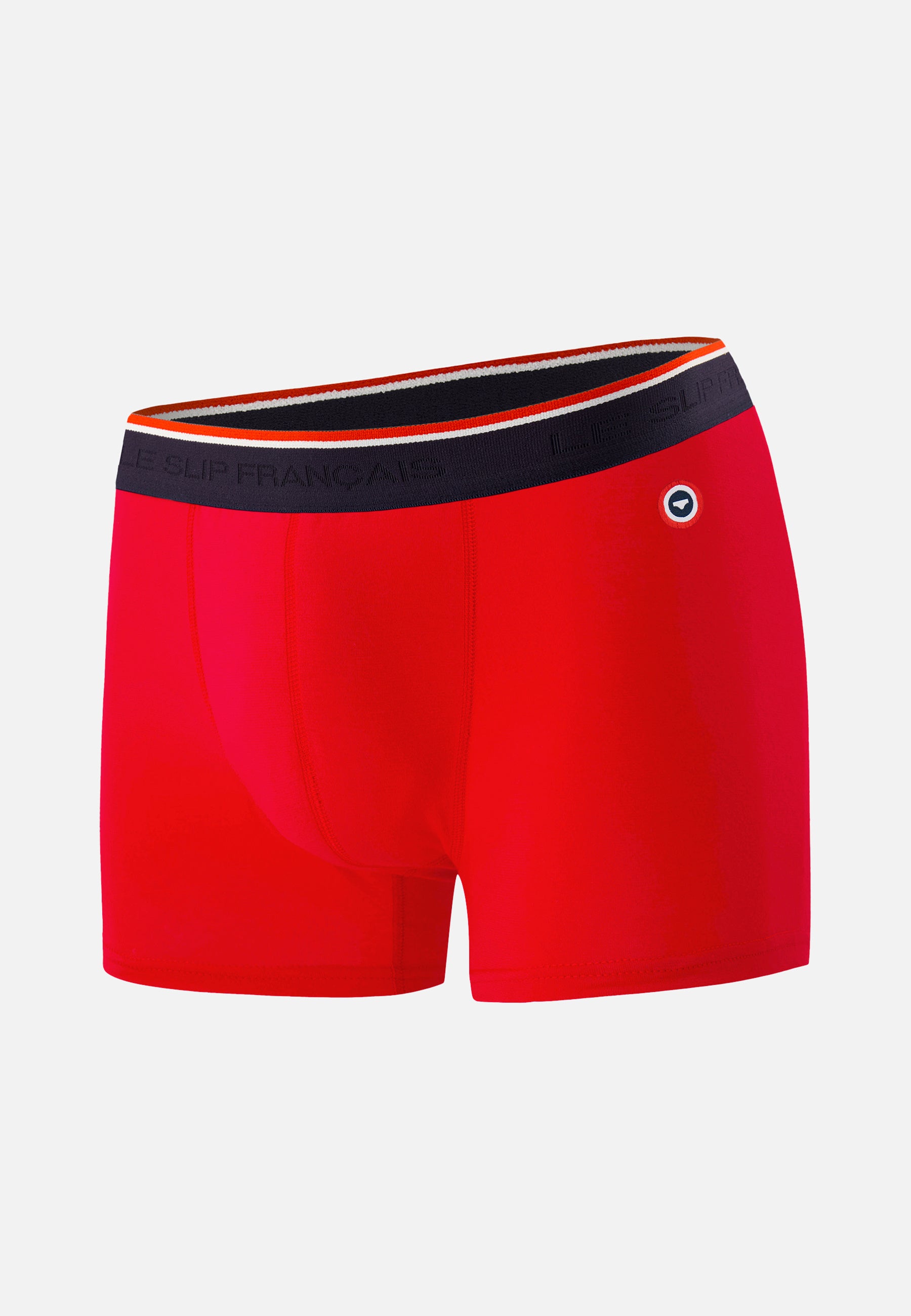Boxer rouge en coton avec cocarde - Marius Rouge - Le Slip Français -  1