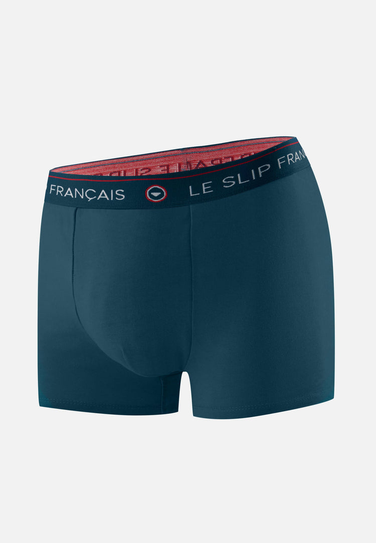 Boxer bleu en coton - Redoutable Bleu Canard - Le Slip Français - 1