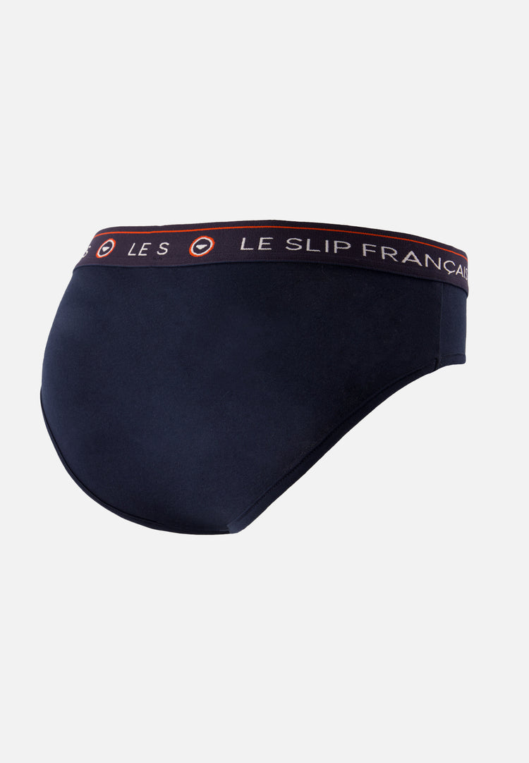 Culotte taille haute marine en coton - Rieuse Marine Lsf - Le Slip Français - 6