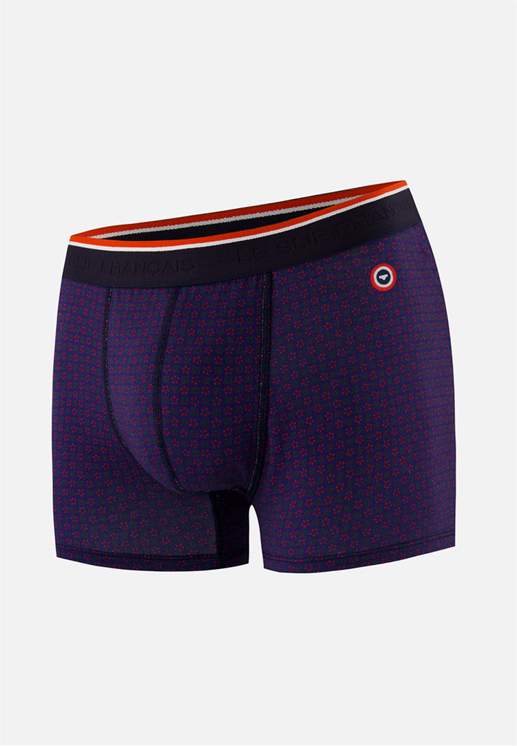 Boxer imprimé indigo en coton - Marius Kdo Indigo - Le Slip Français - 1