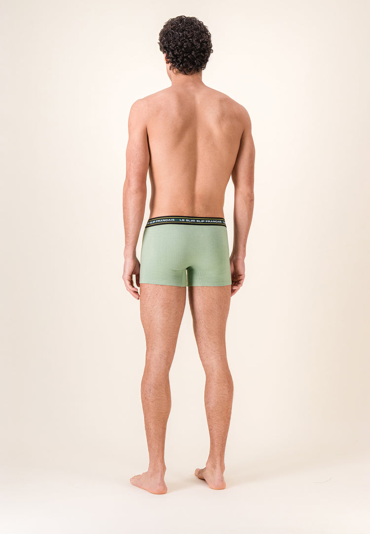 Boxer vert en coton - Redoutable Vert Sauge - Le Slip Français - 3