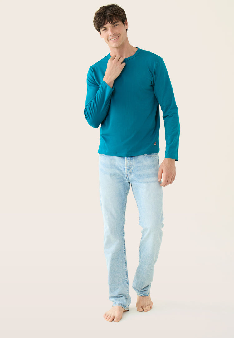 T-shirt manches longues en coton - Superbe Topaz - Le Slip Français - 5