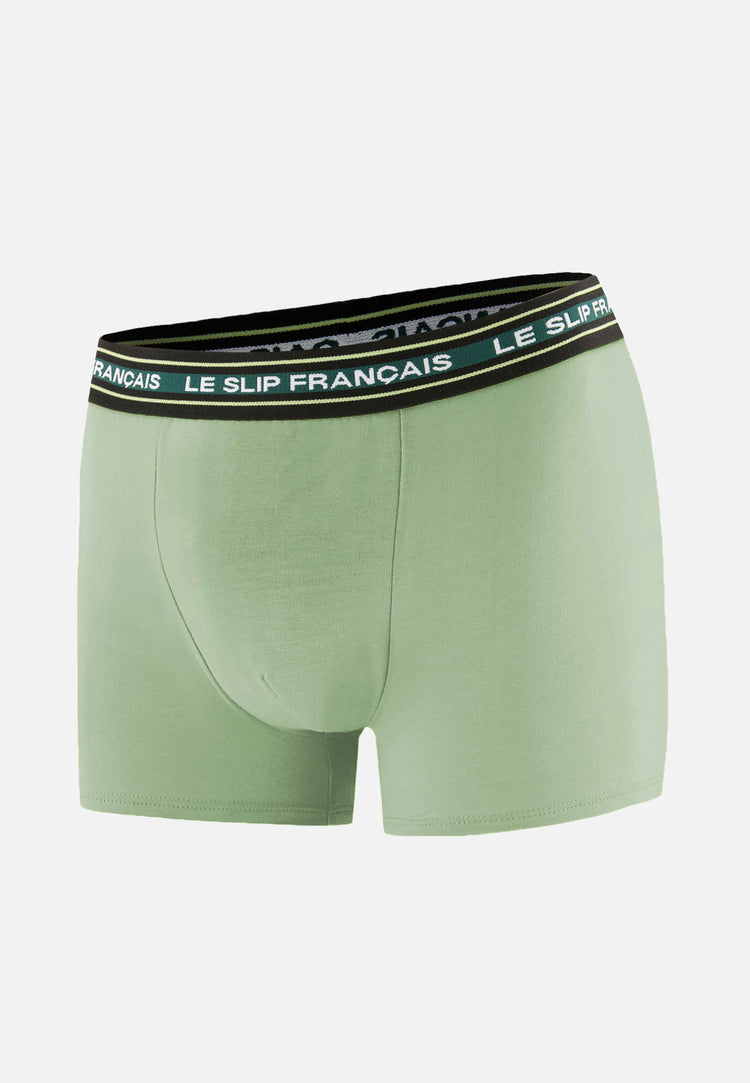 Boxer vert en coton - Redoutable Vert Sauge - Le Slip Français - 1