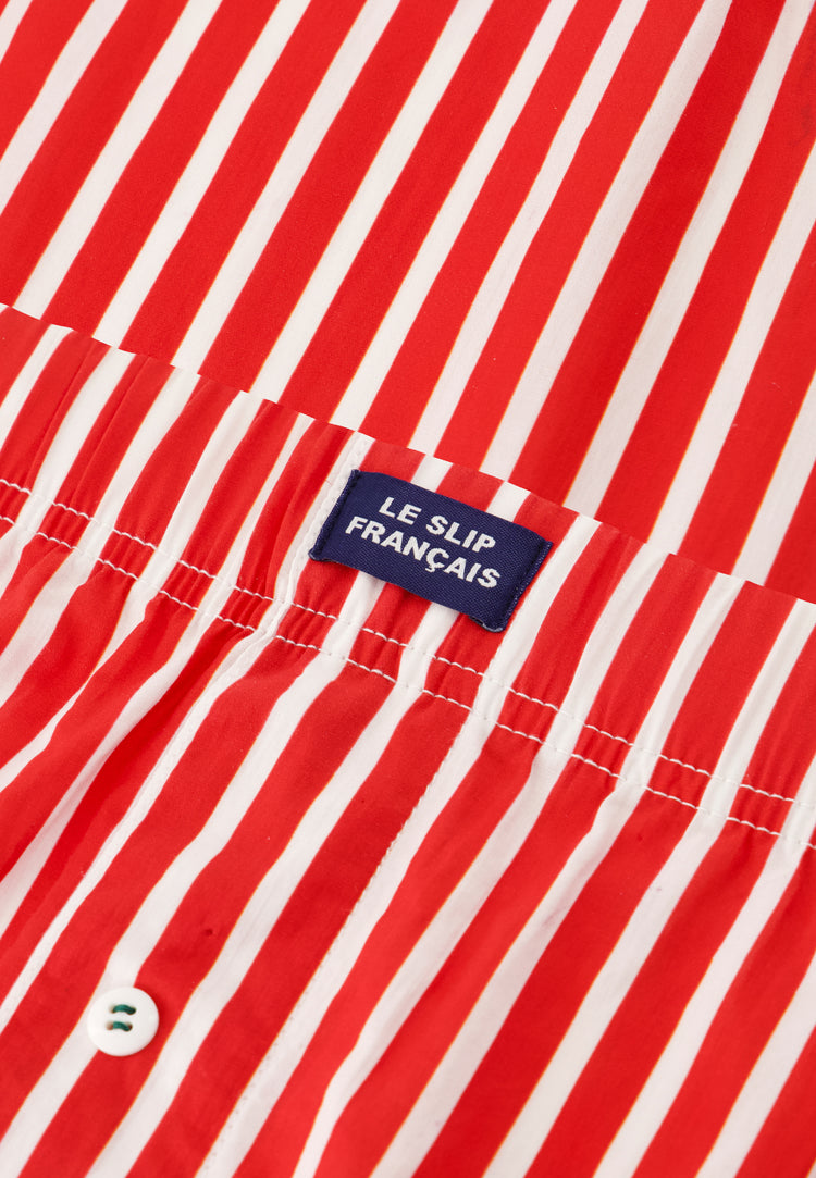 Caleçon à rayures rouges en coton - Jacques Rayures Rouge - Le Slip Français - 5