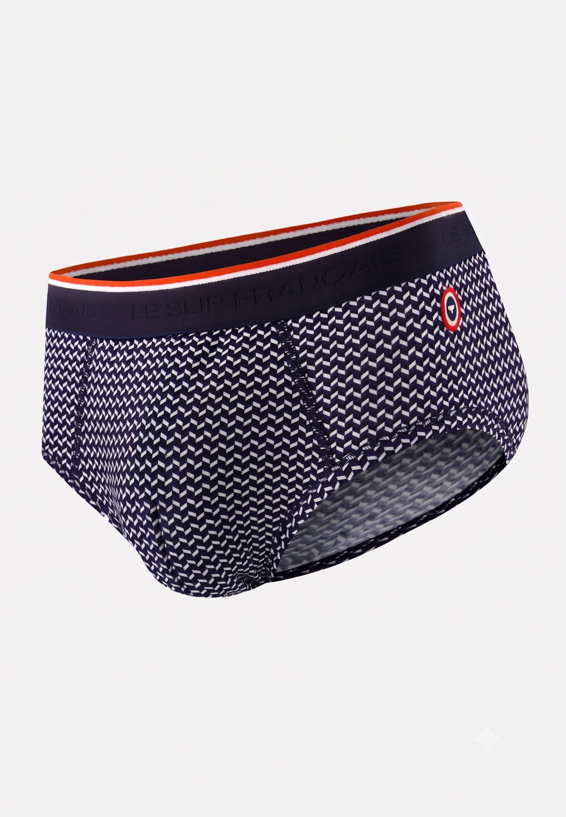 Slip marinière bleu en coton - Terrible Chevron - Le Slip Français -  1