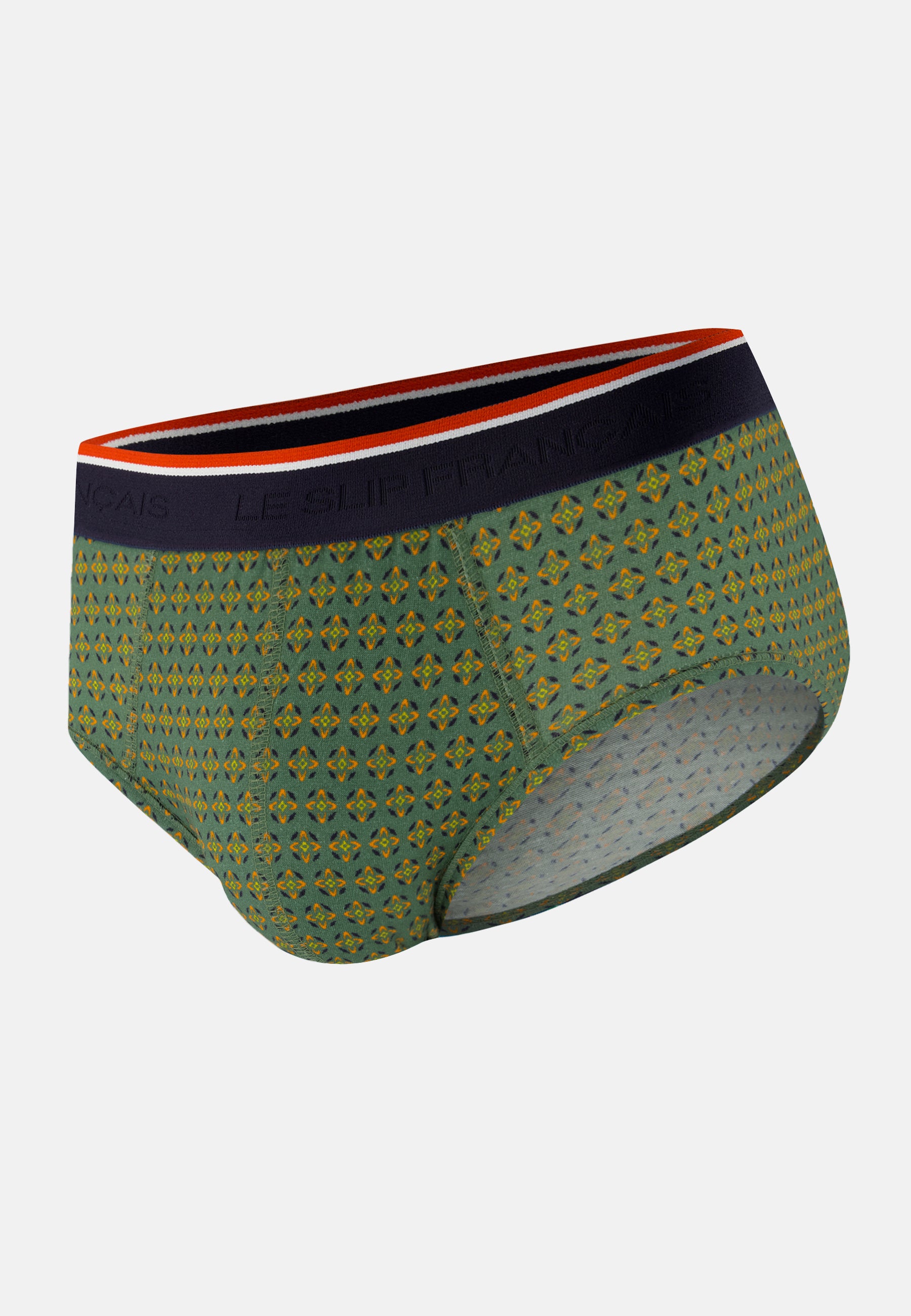 Slip vert à motif ornement en coton - Terrible Ornement Veronese - Le Slip Français -  1