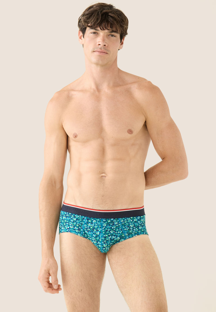 Slip en coton - Terrible Hibiscus Mint Green - Le Slip Français - 2