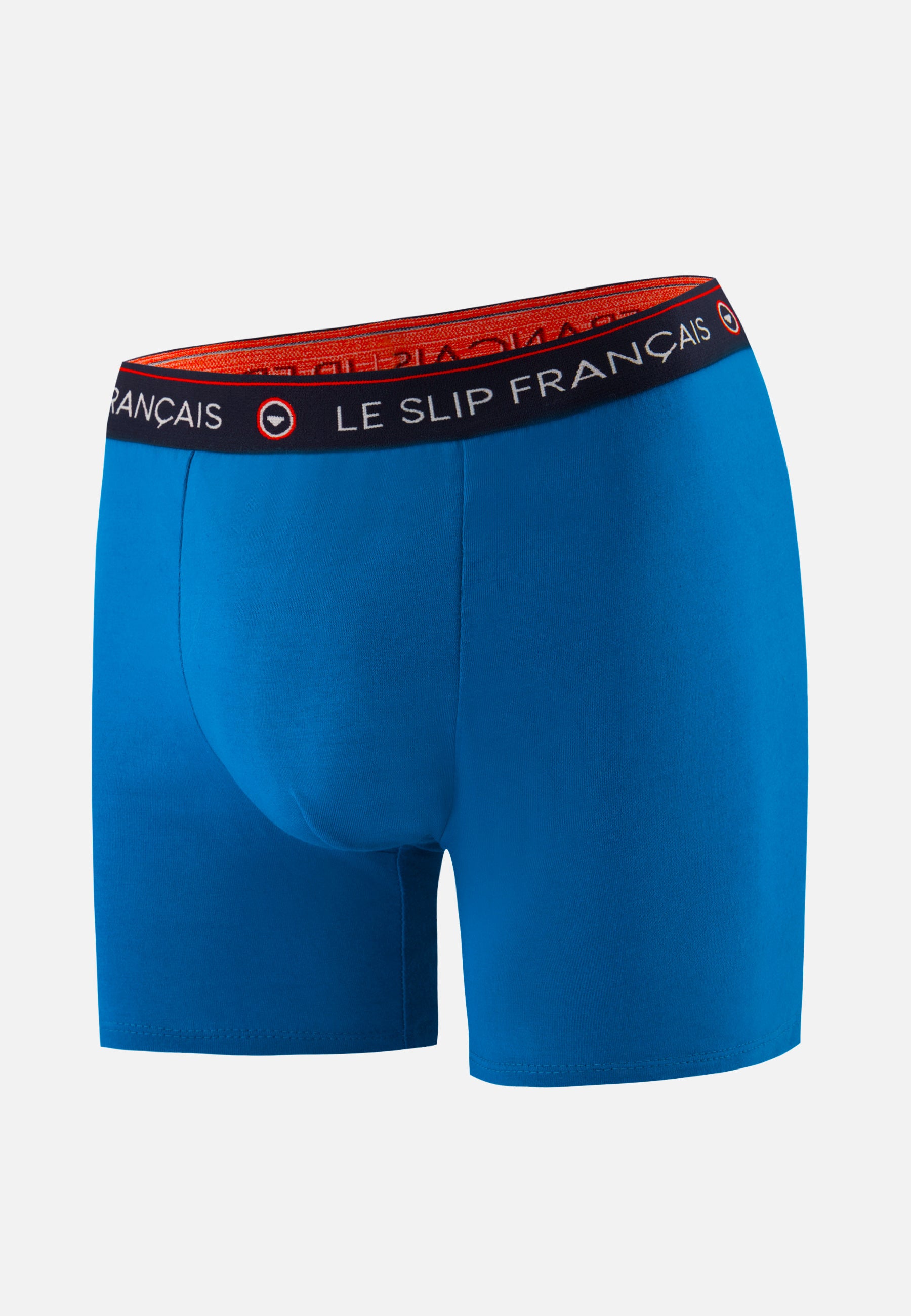 Boxer long bleu turquoise en coton - Redoutable Long Bleu Turquoise - Le Slip Français -  1