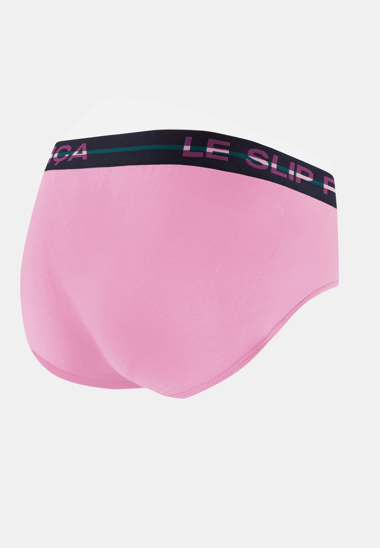 Slip rose en coton - Intrépide Rose Pétillant - Le Slip Français - 8