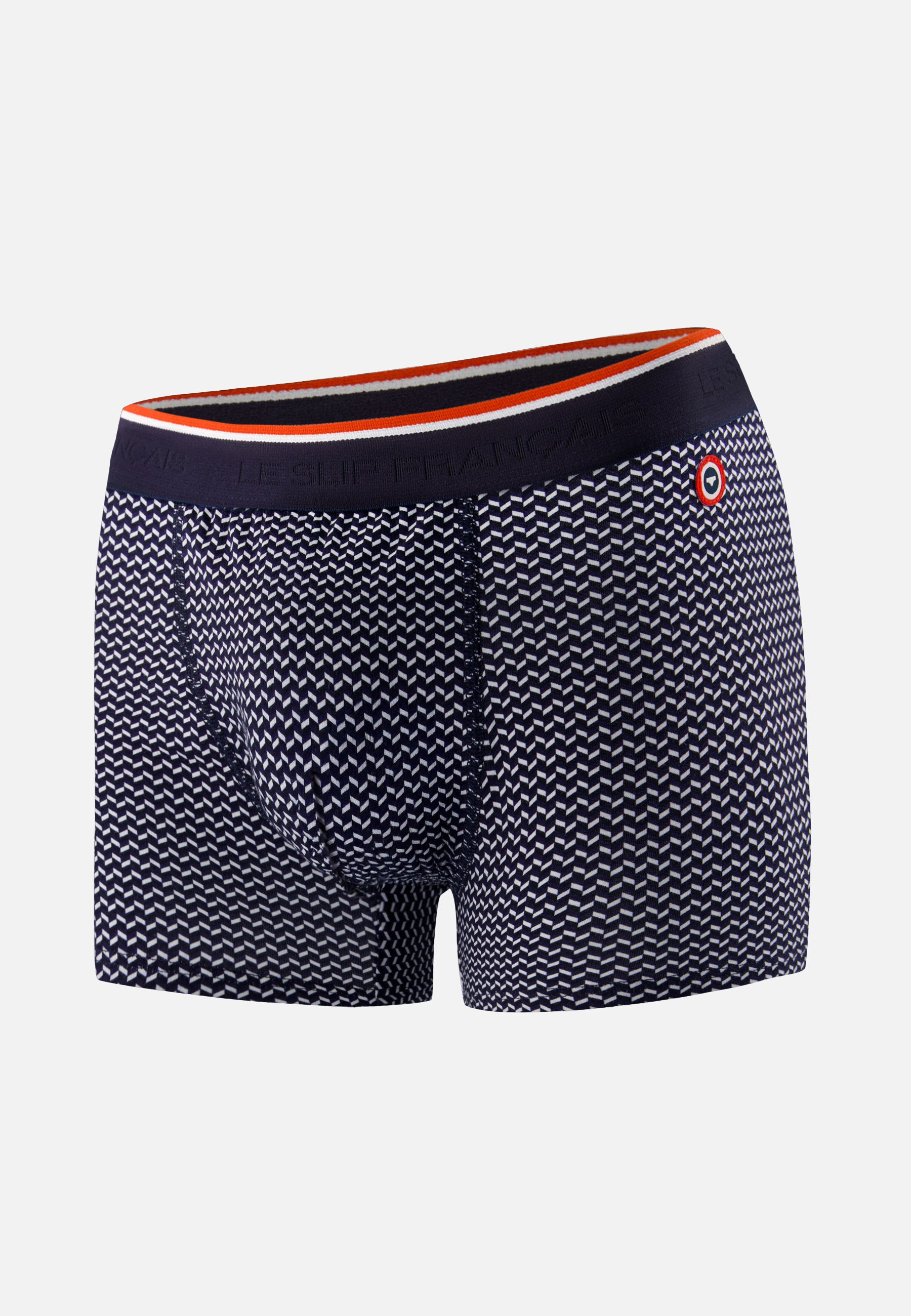 Boxer marinière bleu en coton - Marius Chevron - Le Slip Français -  1