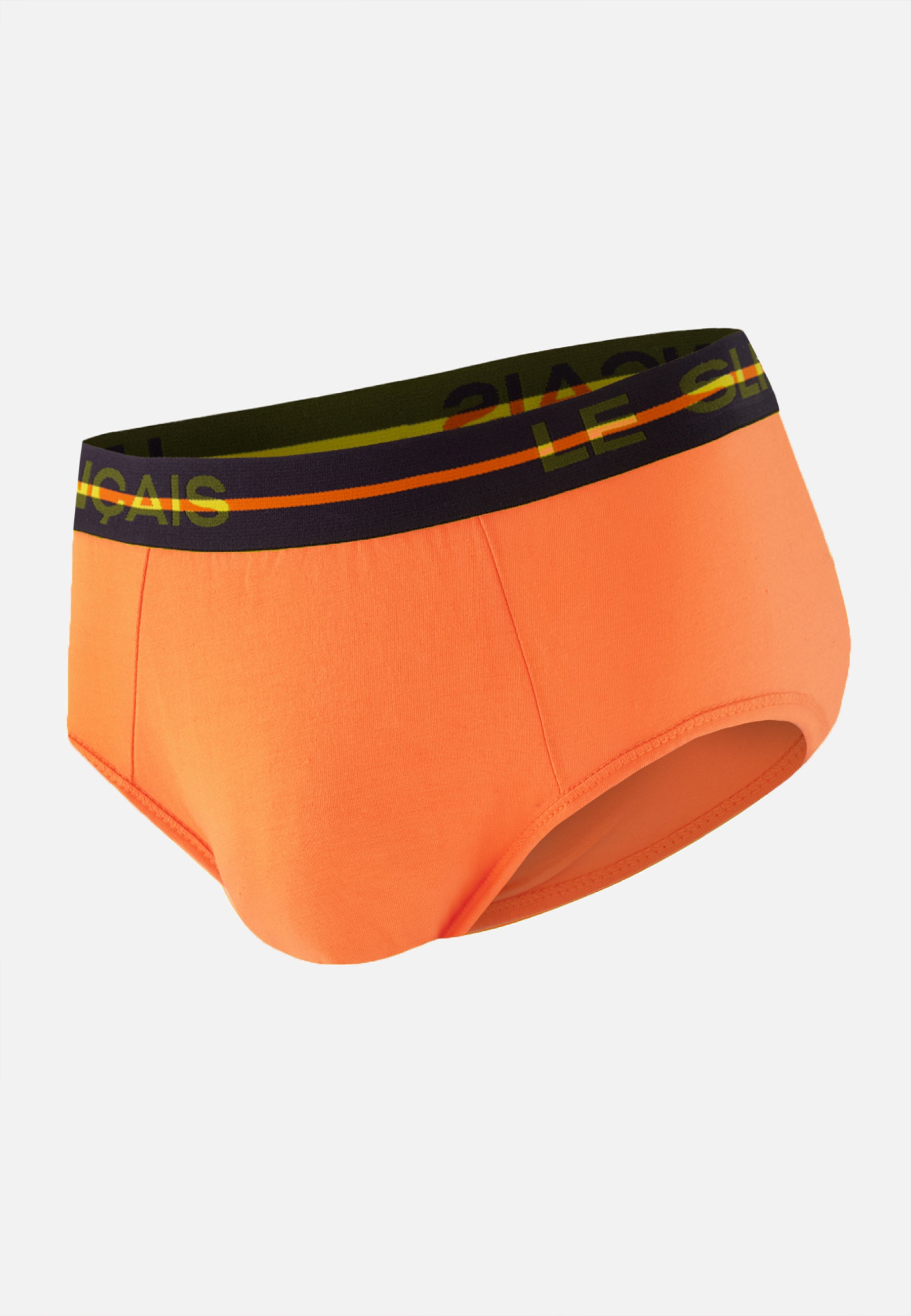 Slip orange en coton - Intrépide Orange Pur - Le Slip Français -  1
