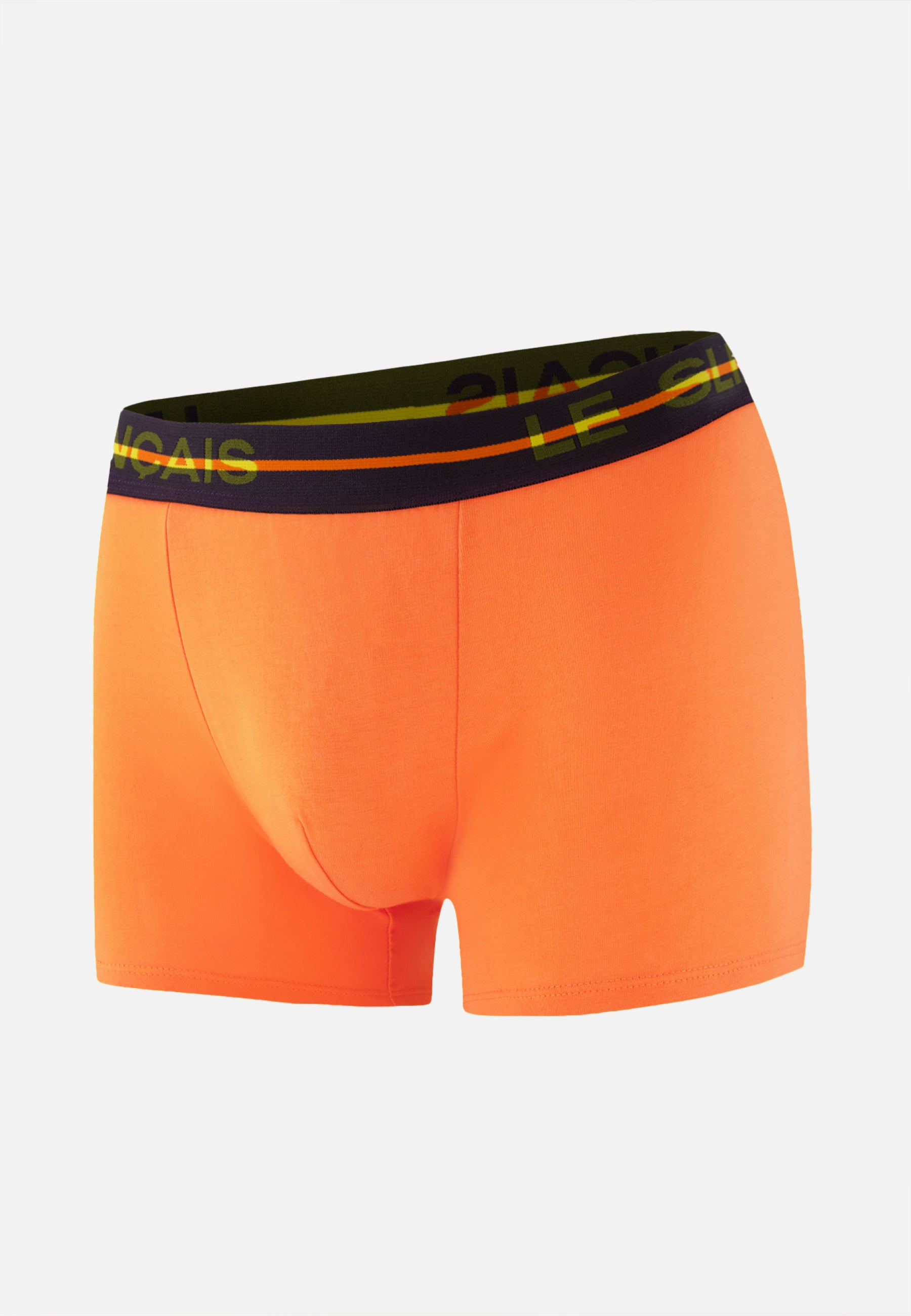 Boxer orange en coton - Redoutable Orange Pur - Le Slip Français -  1