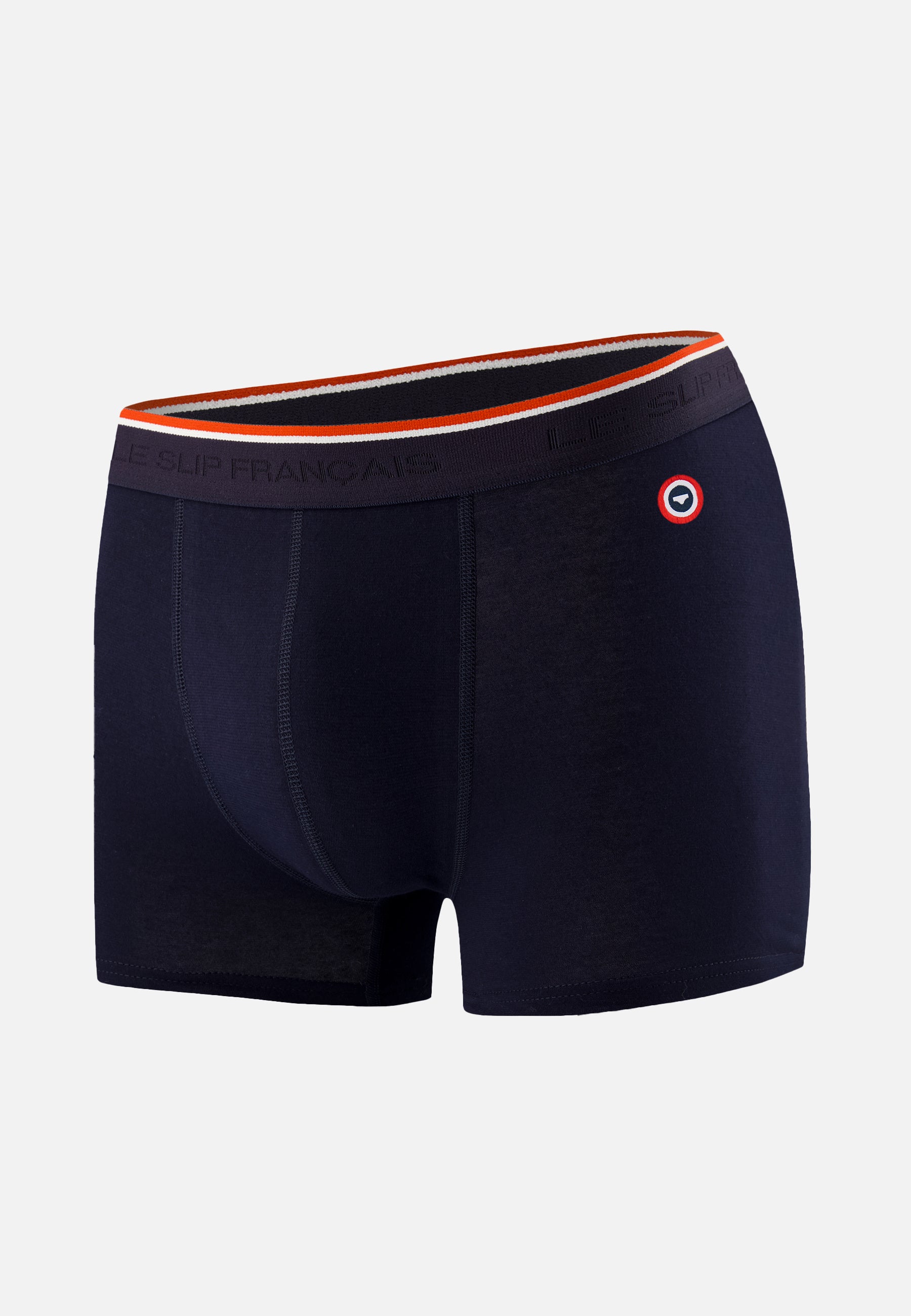 Boxer bleu marine en coton avec cocarde - Marius Marine - Le Slip Français -  1