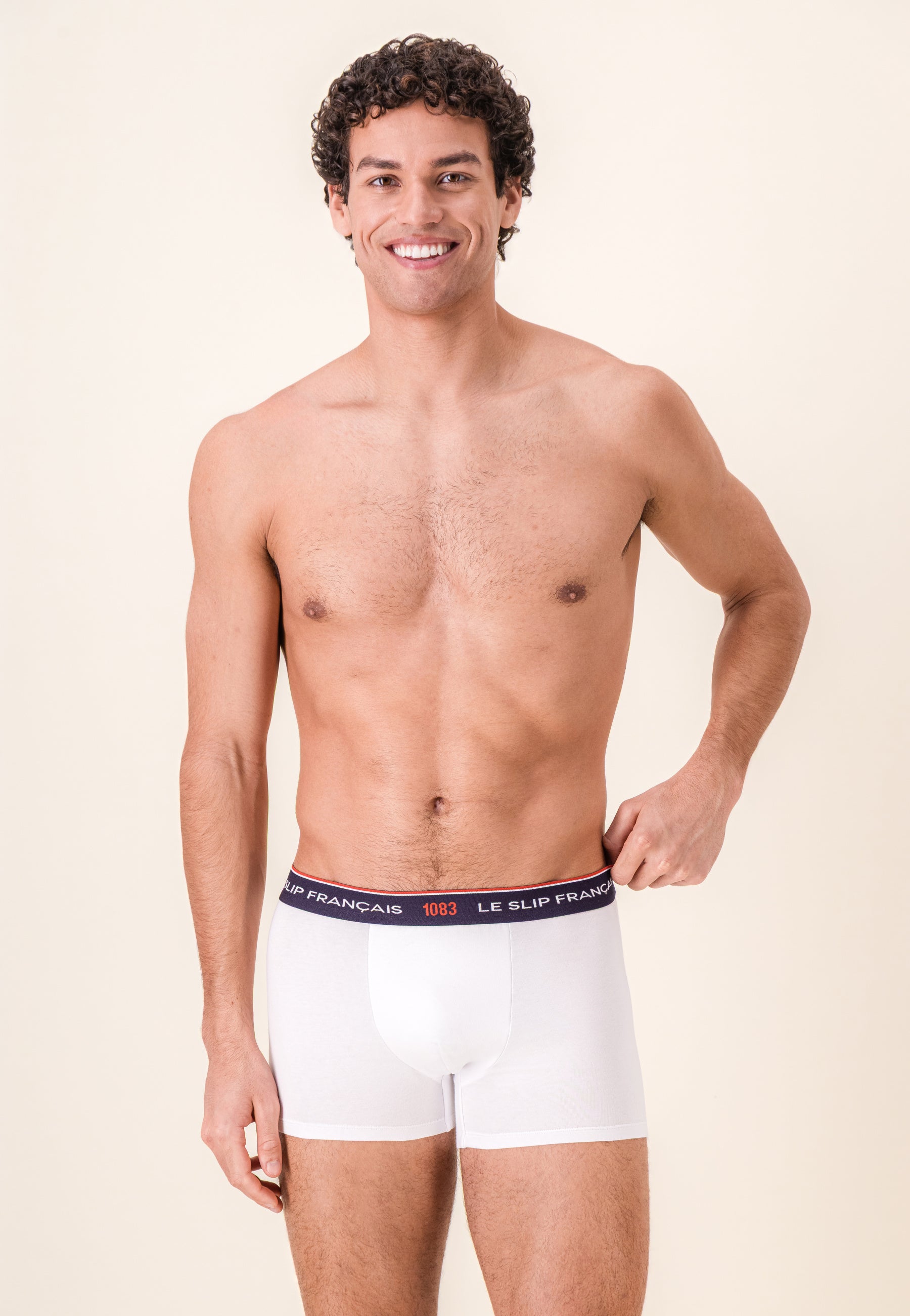 Boxer blanc en coton bio - Redoutable Blanc - Collab 1083 - Le Slip Français -  2