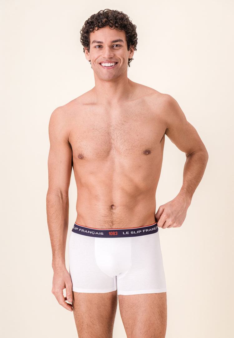 Boxer blanc en coton bio - Redoutable Blanc - Collab 1083 - Le Slip Français - 2