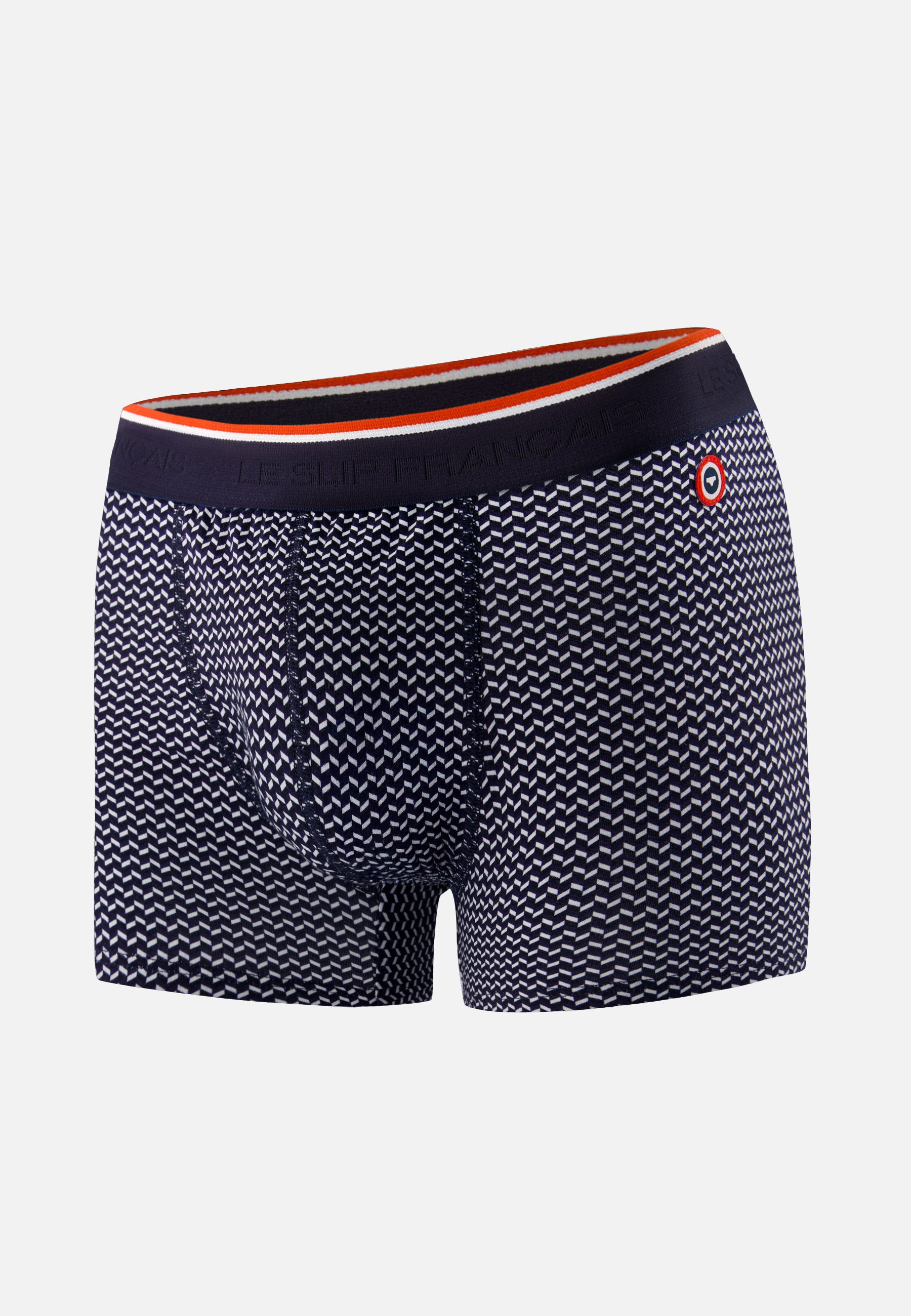 Boxer marinière bleu en coton - Marius Chevron - Le Slip Français -  1