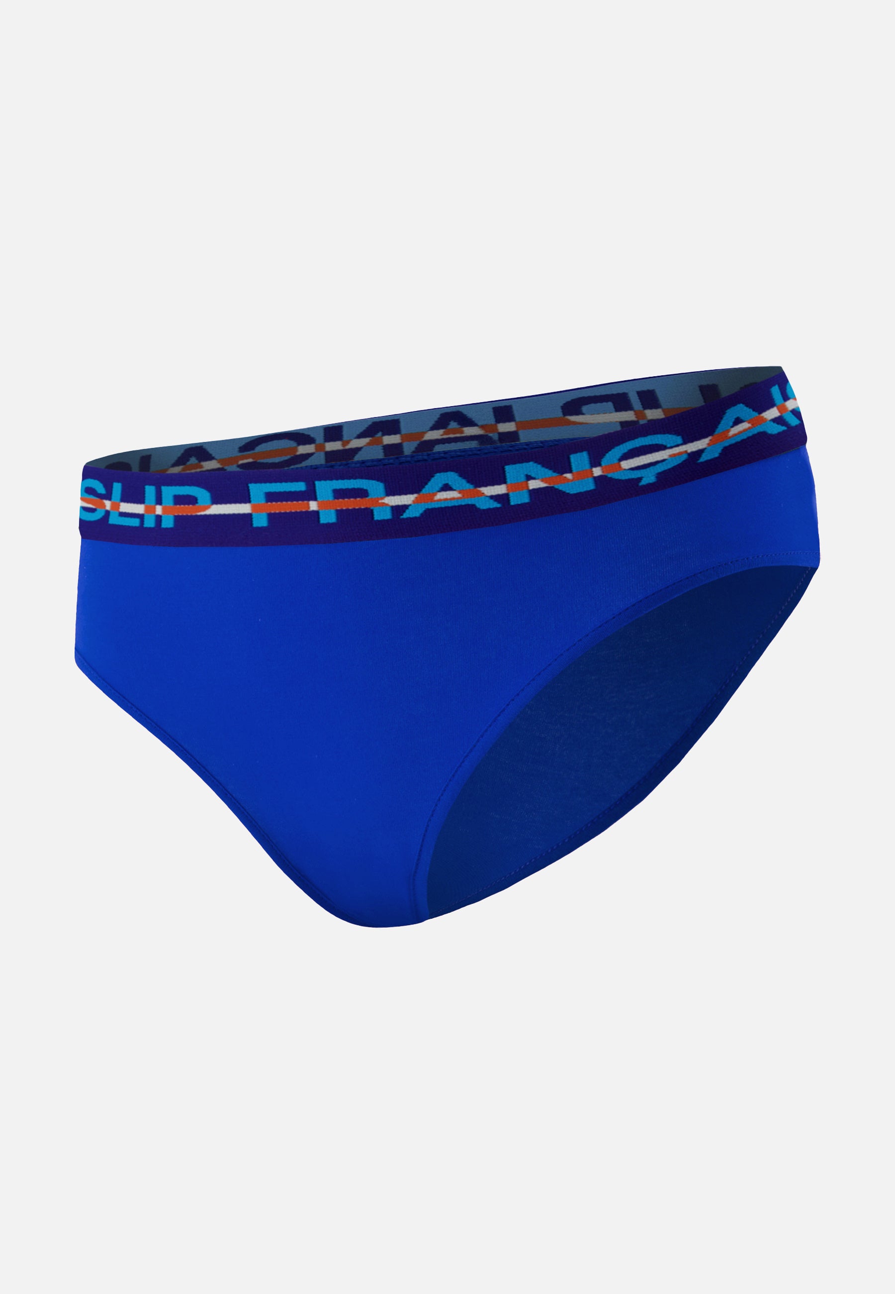 Culotte taille haute bleu en coton - Rieuse Bleu Nautique - Le Slip Français -  1
