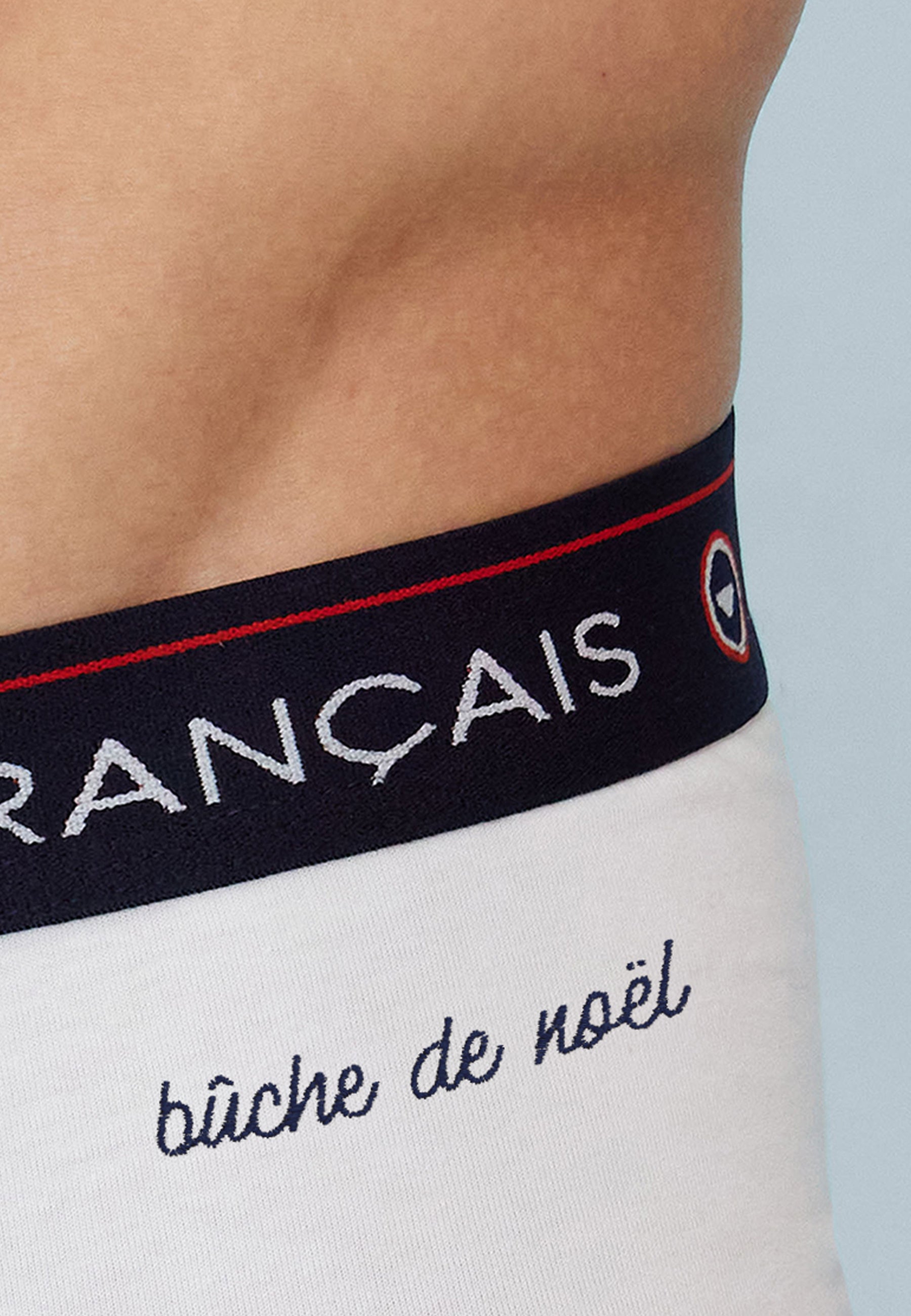 Slip blanc en coton - Intrépide Blanc Bûche de Noël - Le Slip Français -  2