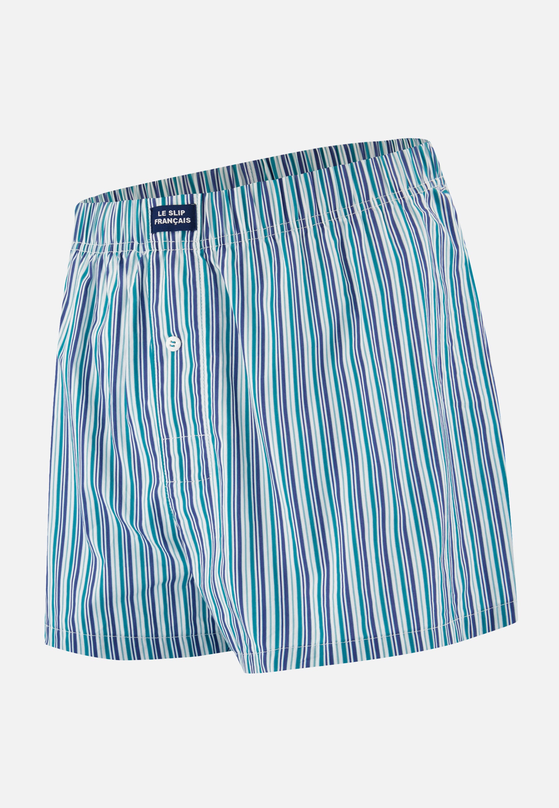 Caleçon en coton - Jacques Rayure Matelas Topaz - Le Slip Français -  1