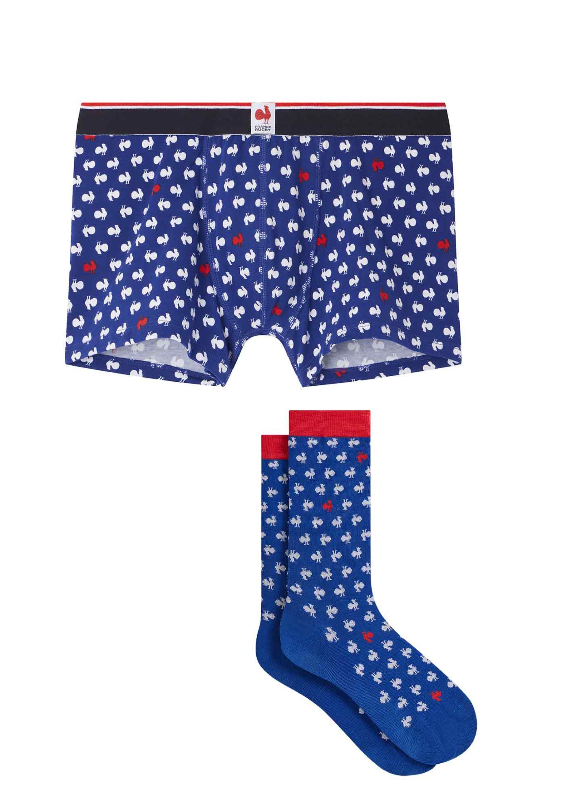 Marius + Lucas Coq Bleu Blanc Rouge XV de France - Le Slip Français -  1