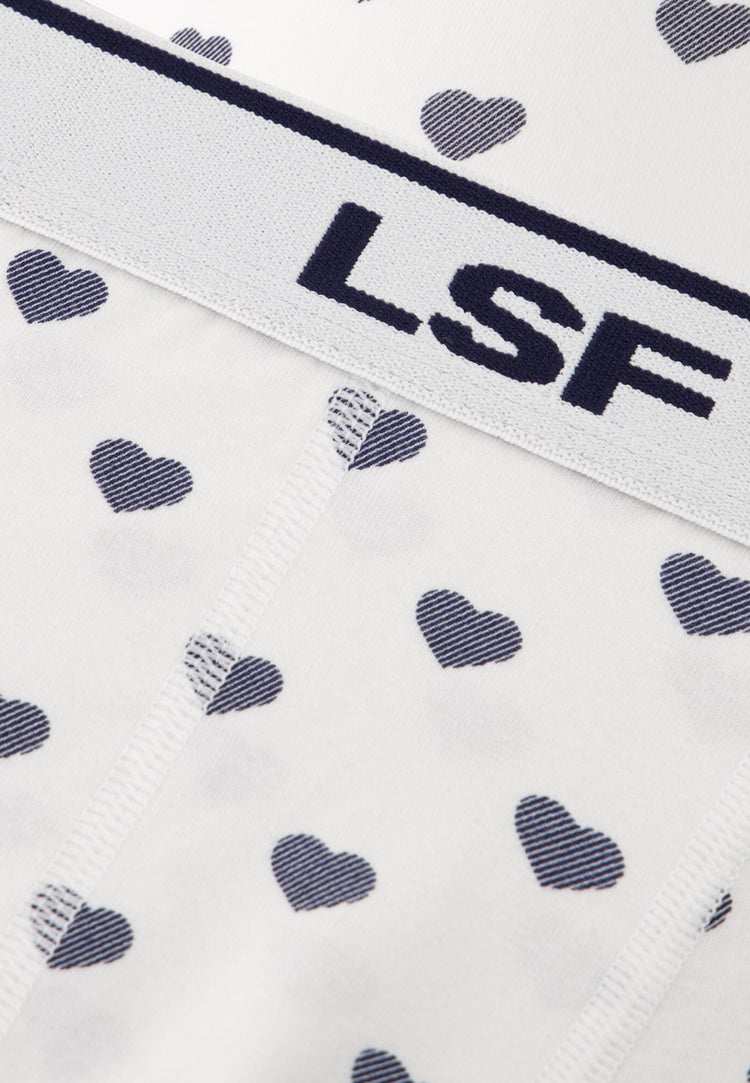 Boxer à coeur bleu marine en coton - Marius Petit Coeur Marine - Le Slip Français - 5