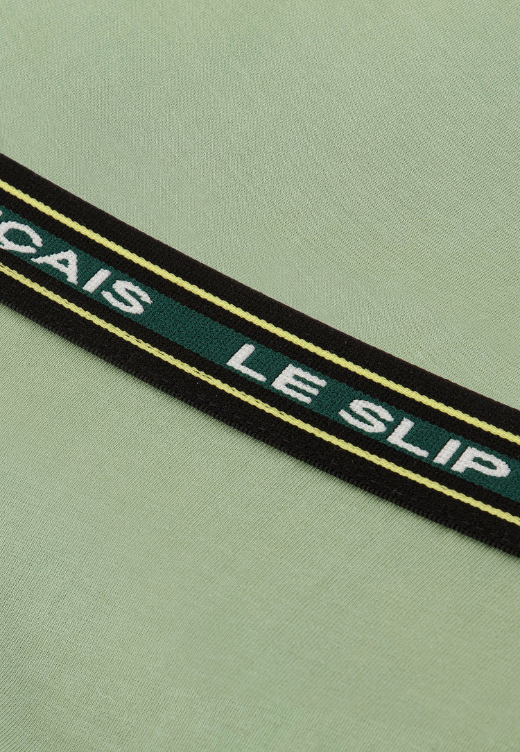 Culotte taille haute vert en coton - Rieuse Vert Sauge - Le Slip Français - 7