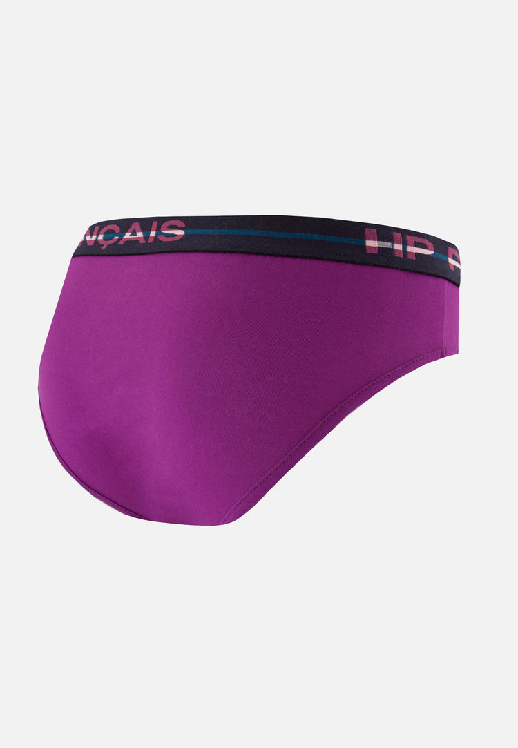 Culotte taille haute violet en coton - Rieuse Violet Profond - Le Slip Français - 8