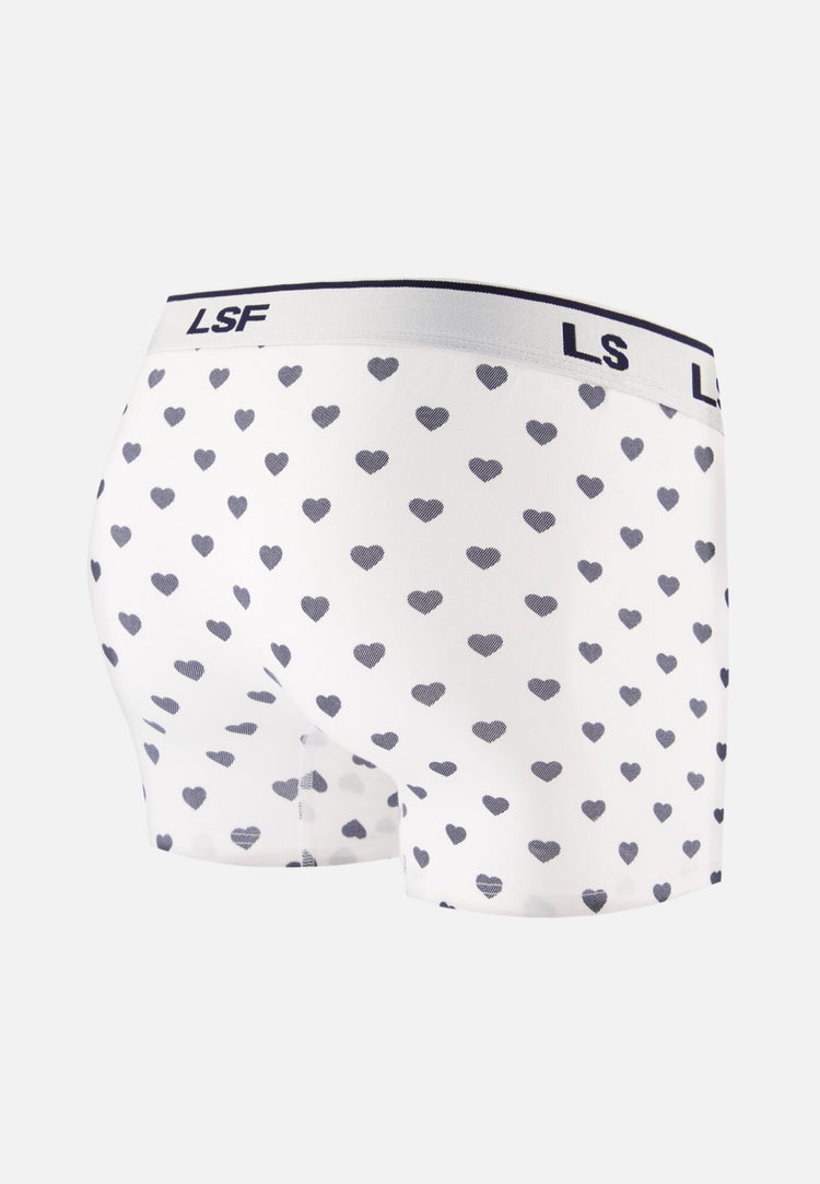 Boxer à coeur bleu marine en coton - Marius Petit Coeur Marine - Le Slip Français - 7