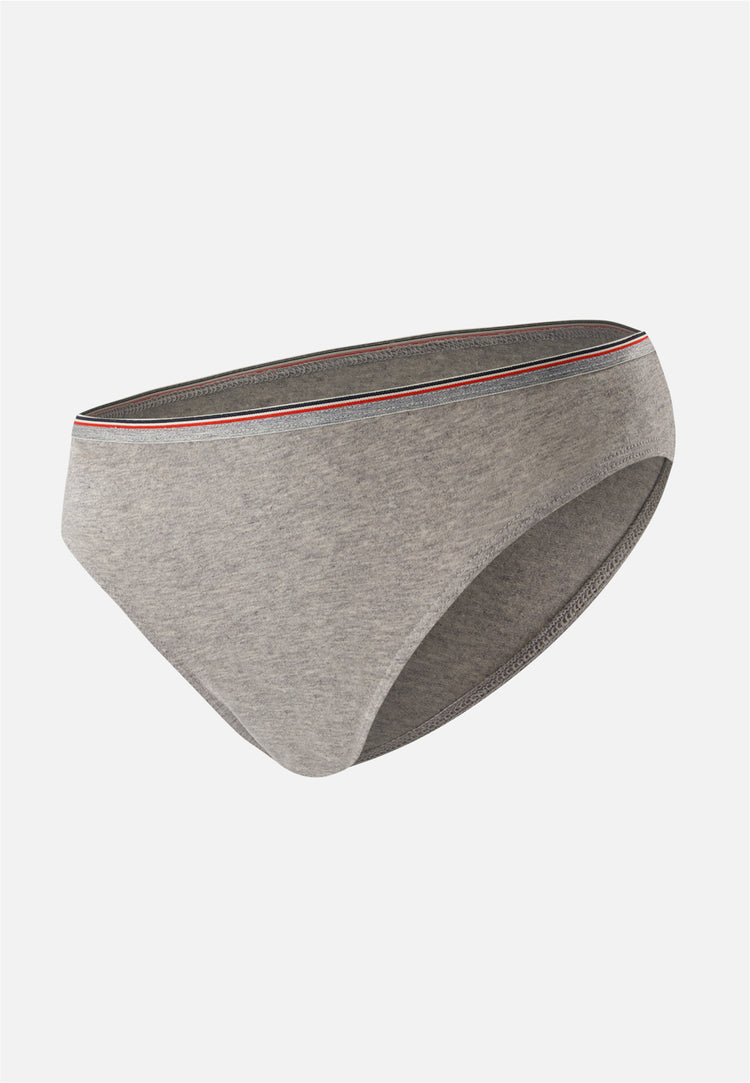 Culotte grise en coton - Lucette Grise - Le Slip Français - 1