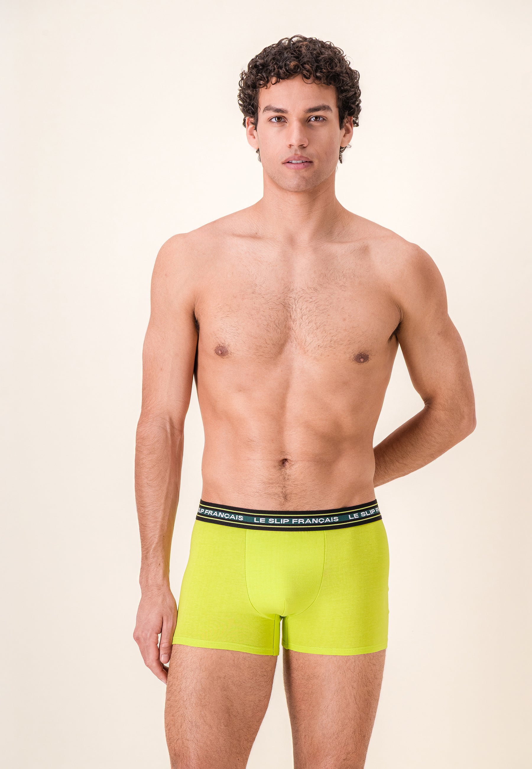 Boxer jaune en coton - Redoutable Jaune Anis - Le Slip Français -  2
