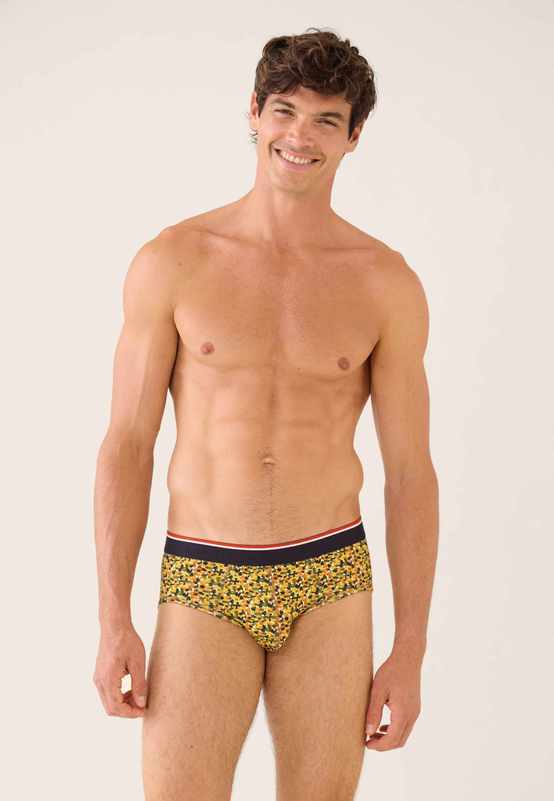 Slip jaune à motif confetti en coton - Terrible Confetti Jaune - Le Slip Français -  2