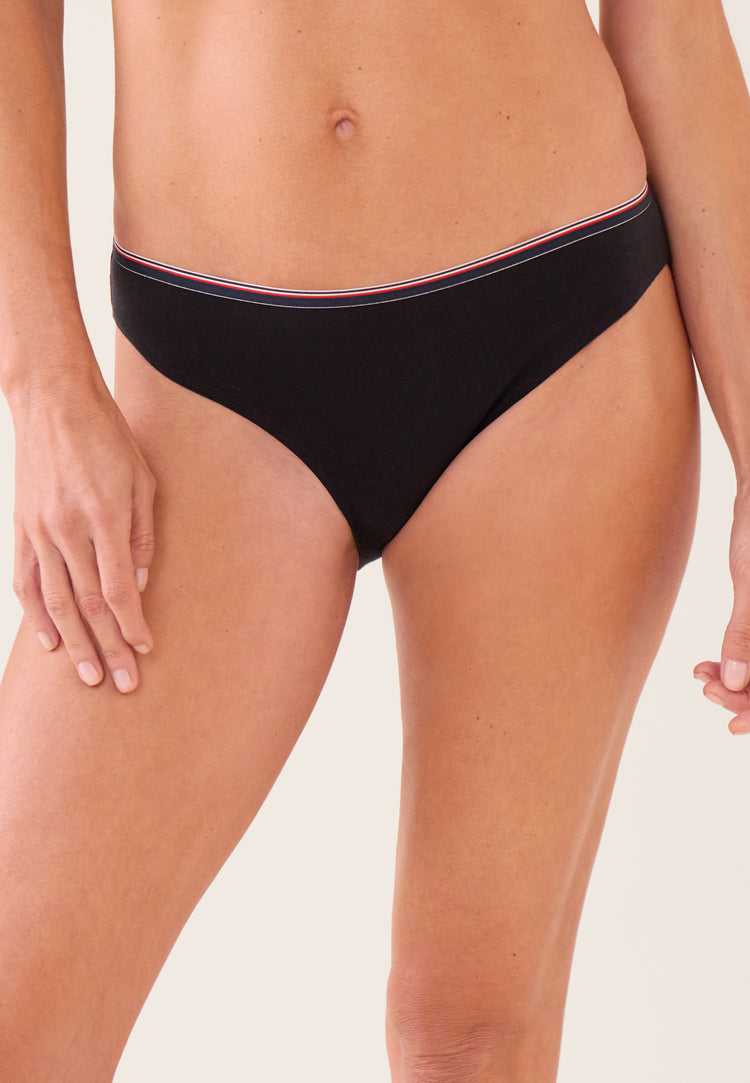 Culotte noire en coton - Lucette Noir - Le Slip Français - 2