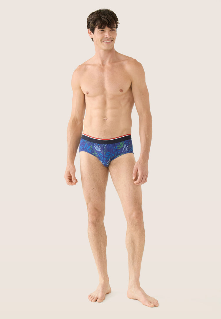 Slip en coton - Terrible Sous Bois Indigo - Le Slip Français - 7