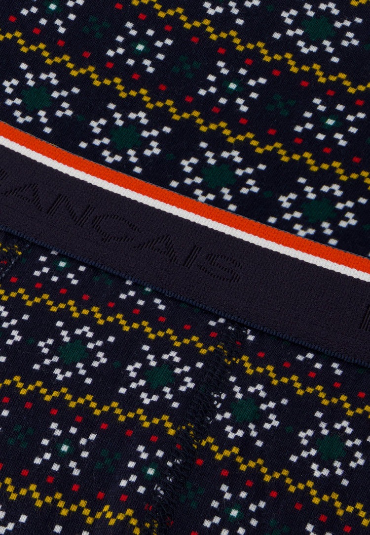 Slip imprimé flocon vert sapin en coton - Terrible Flocon Vert Sapin - Le Slip Français - 4