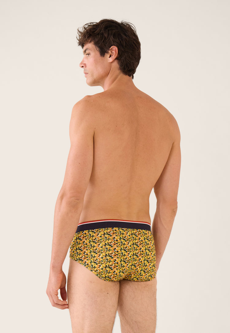 Slip jaune à motif confetti en coton - Terrible Confetti Jaune - Le Slip Français - 3