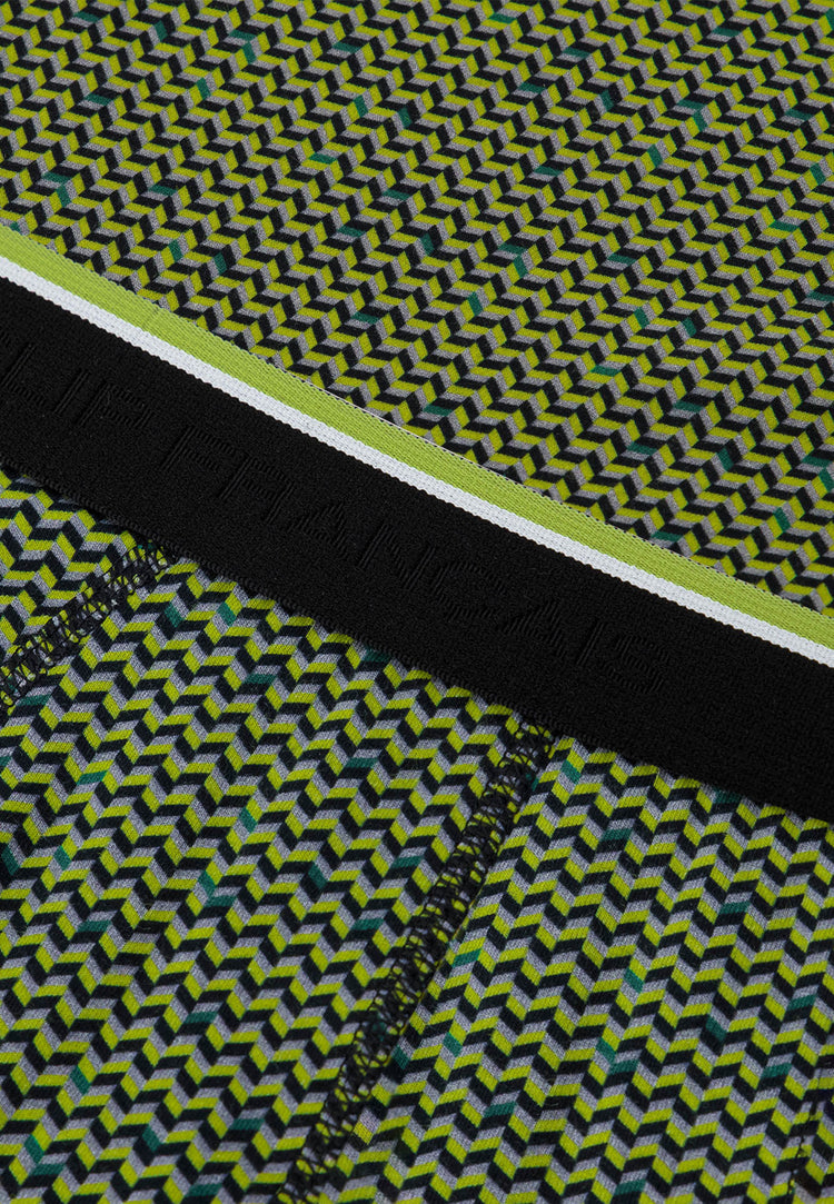 Slip à motif chevron jaune anis en coton - Terrible Chevron Jaune Anis - Le Slip Français - 4
