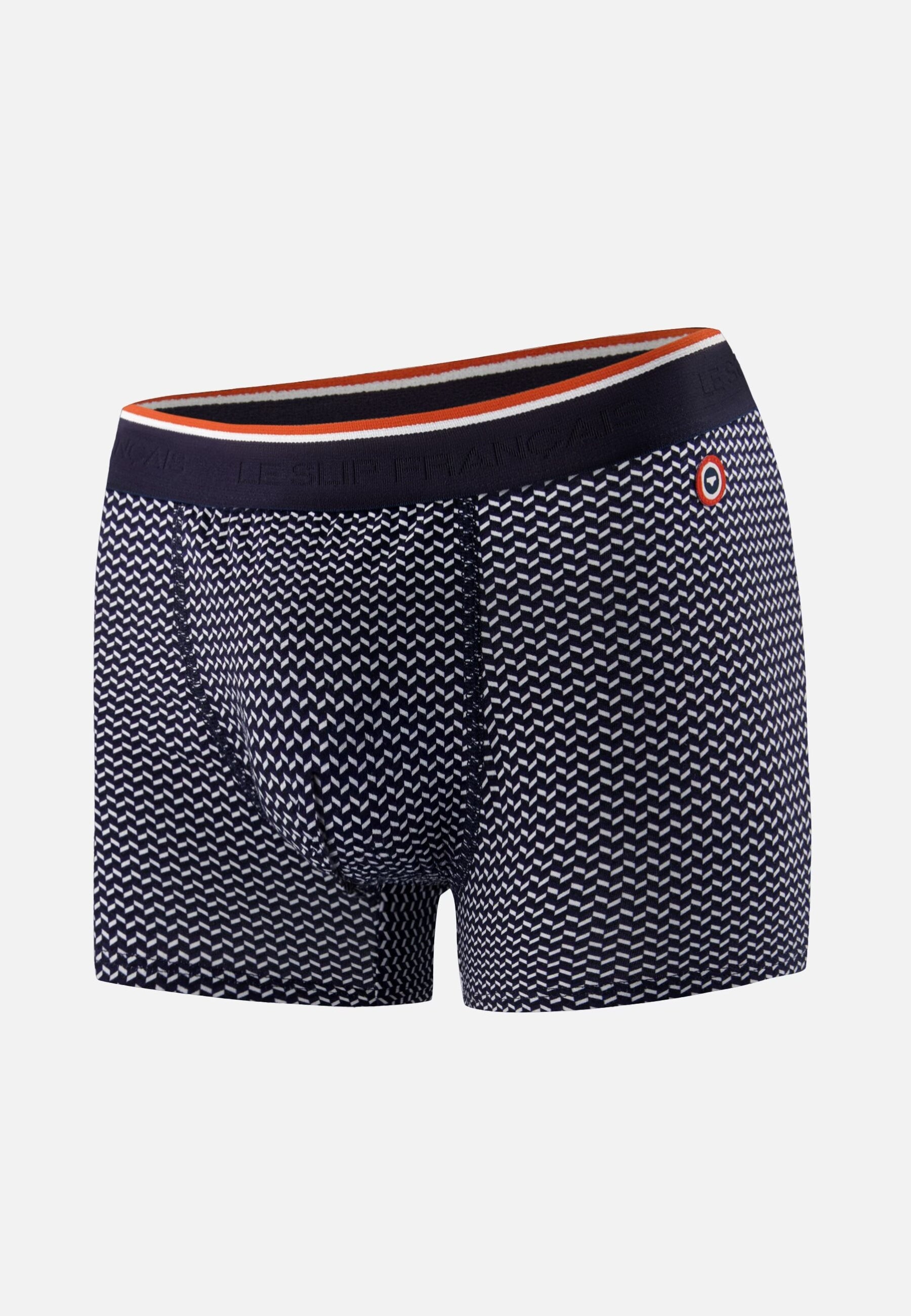 Boxer marinière bleu en coton - Marius Chevron - Le Slip Français -  1