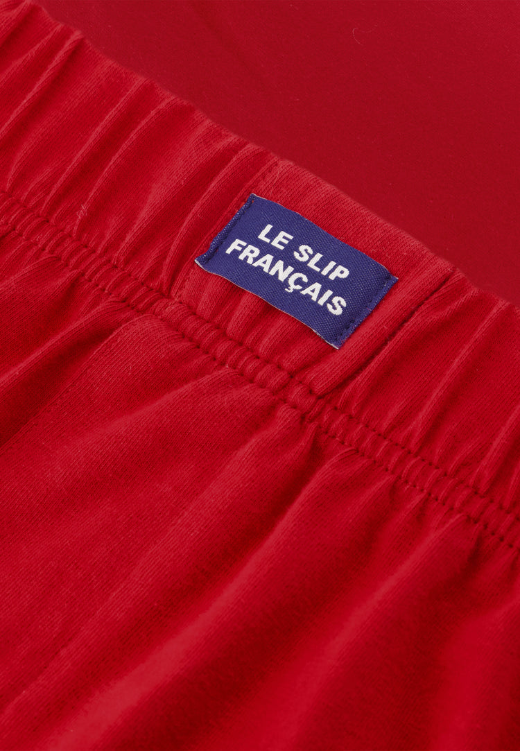 Caleçon en jersey souple en coton - Fredo Rouge Cerise - Le Slip Français - 2