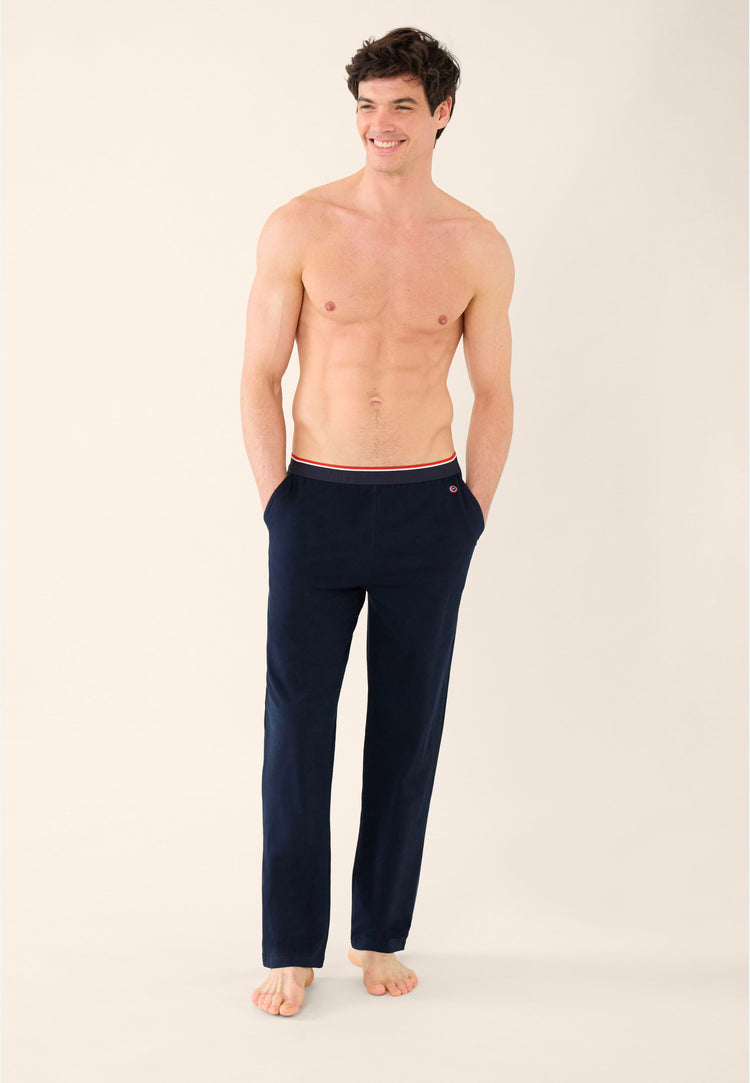 Bas de pyjama en coton - Toudou Marine - Le Slip Français - 1