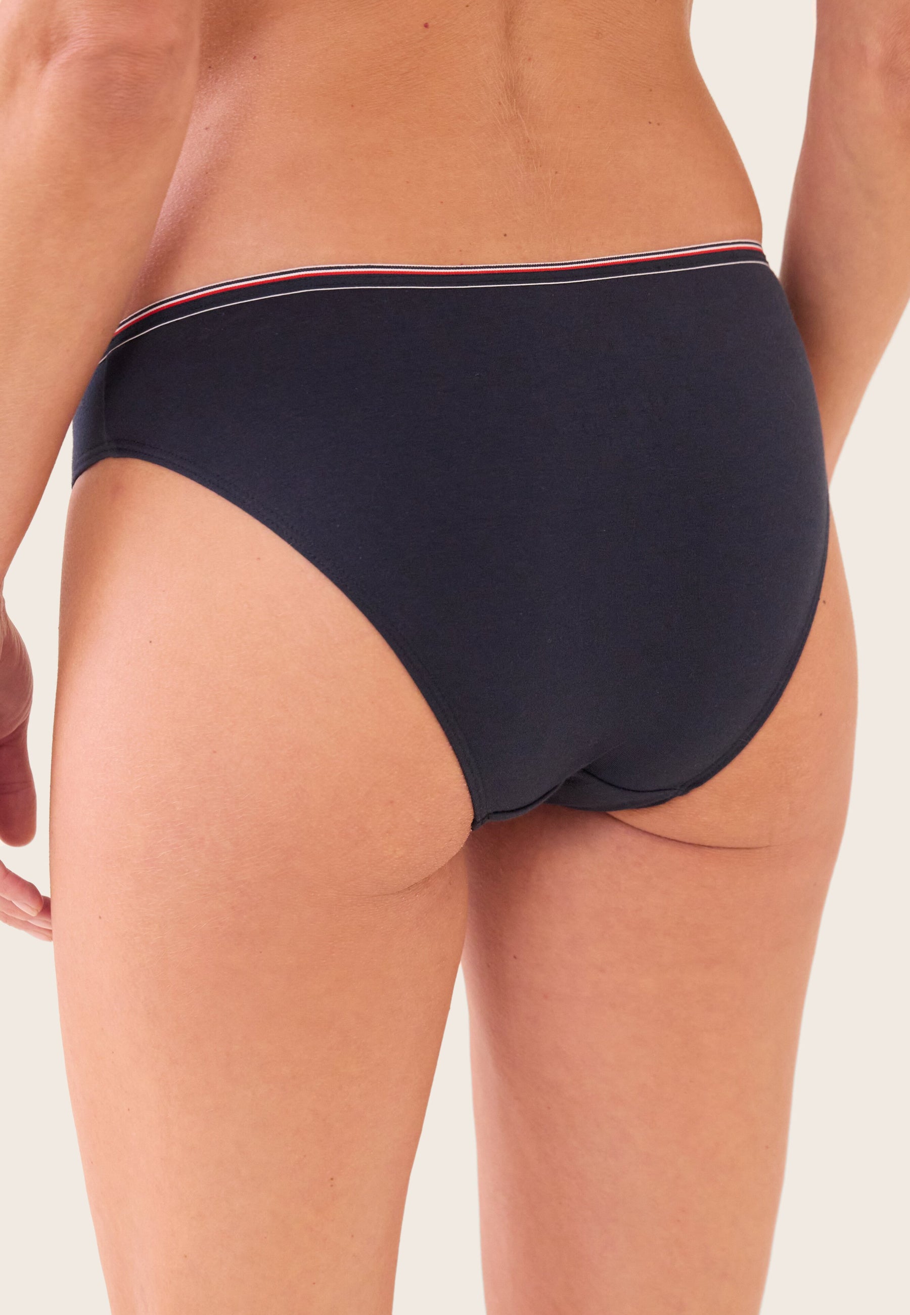 Culotte bleu marine en coton - Lucette Marine - Le Slip Français -  1