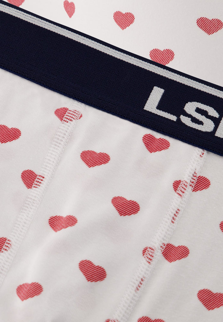 Boxer à coeur rouge en coton - Marius Petit Coeur Rouge Cerise - Le Slip Français - 5