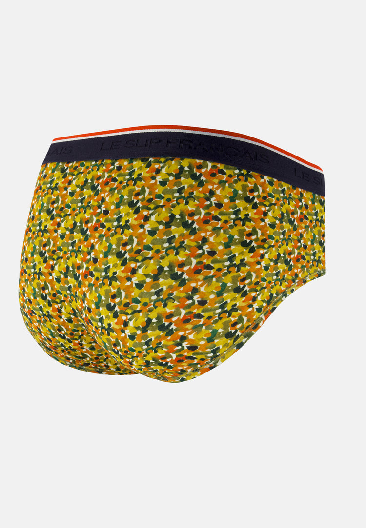 Slip jaune à motif confetti en coton - Terrible Confetti Jaune - Le Slip Français - 6