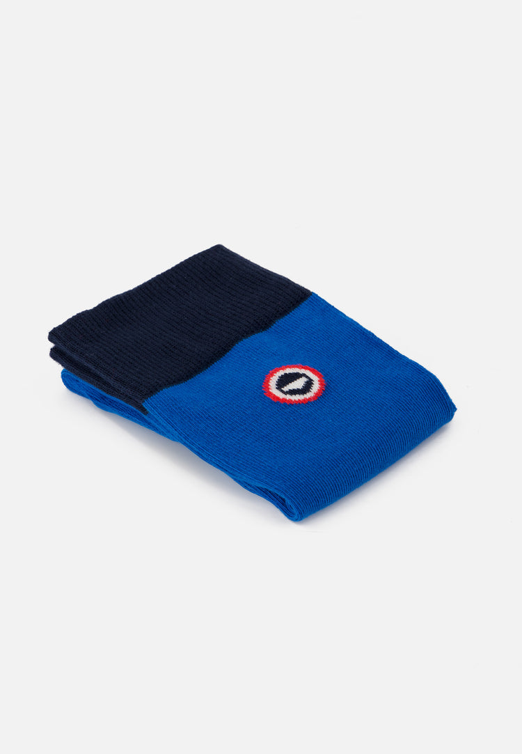 Chaussettes mi-hautes mixtes en coton - Lucas Bloc Bleu Turquoise Mint Green - Le Slip Français - 4