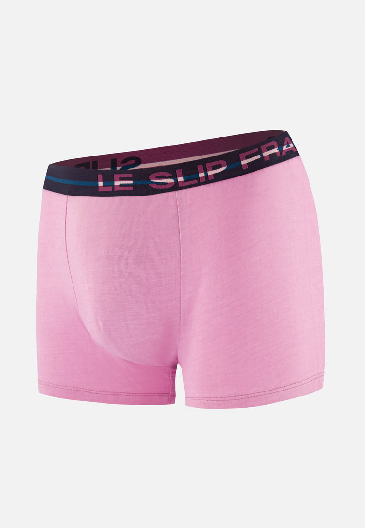 Boxer rose en coton - Redoutable Rose Pétillant - Le Slip Français - 1