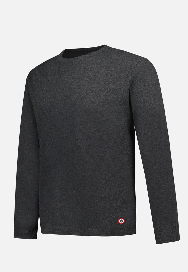 T-shirt à manches longues gris en coton - Superbe Gris Anthracite - Le Slip Français - 6