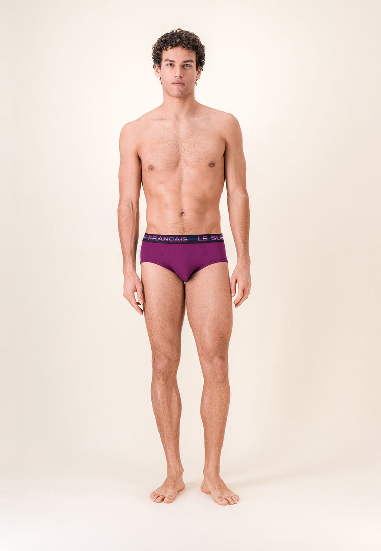 Slip violet en coton - Intrépide Violet Profond - Le Slip Français - 5